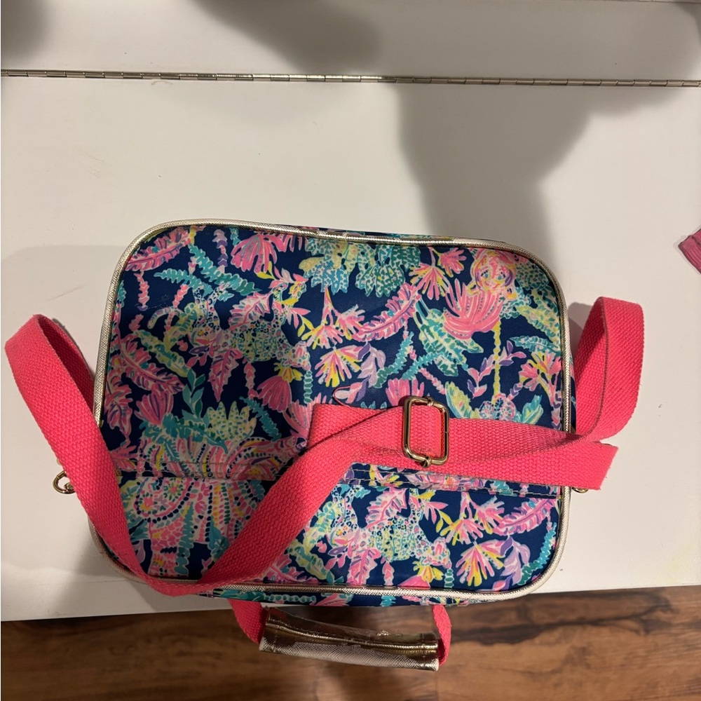 Lilly Pulitzer Floral Crossbody Bag - Pink and Blue